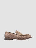 RUGGED 008 - Taupe Suede Penny Loafers - thumb image 1,side view