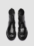 RUGGED 020_W - Black Leather Zipped Boots - thumb image 2,side view