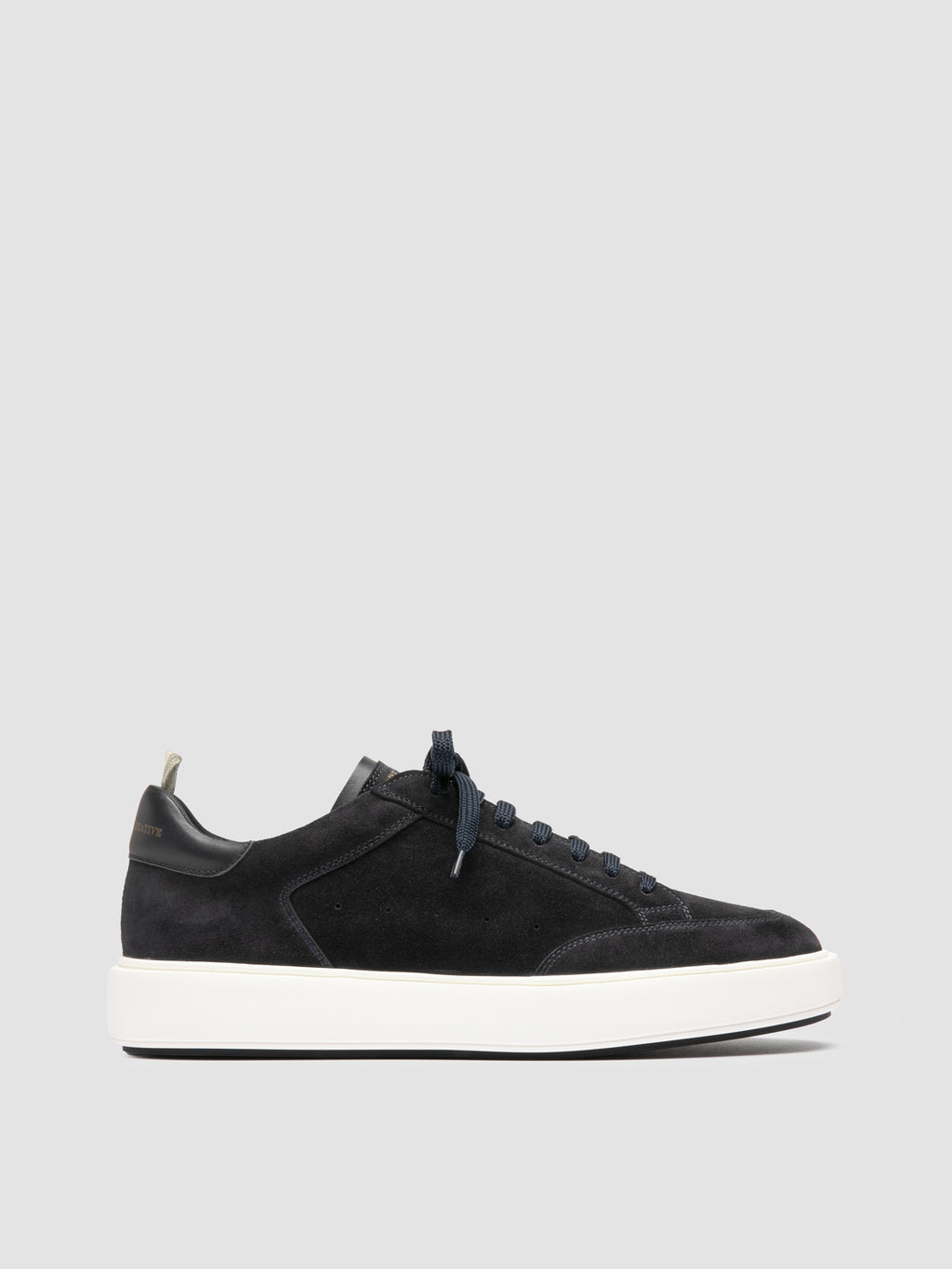 SEQUEL 002 - Blue Suede and Leather Sneakers - image 1,side view