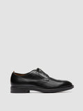 SILENT 001 - Black Leather Derby Shoes - thumb image 1,side view