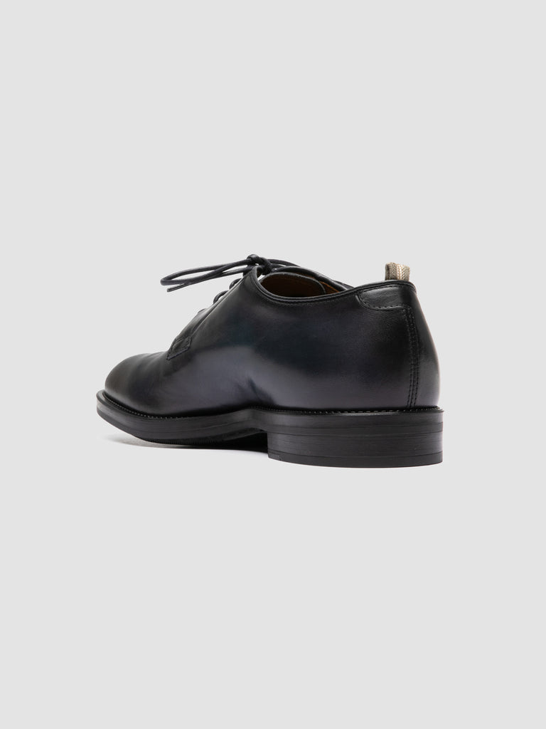 SILENT 001 - Blue Leather Derby Shoes