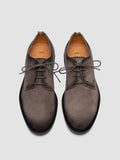 SILENT 001 - Taupefarbene Derby-Schuhe aus Wildleder - thumb image 2,side view