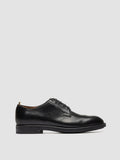 SILENT 001 - Black Leather Derby Shoes - thumb image 1,side view
