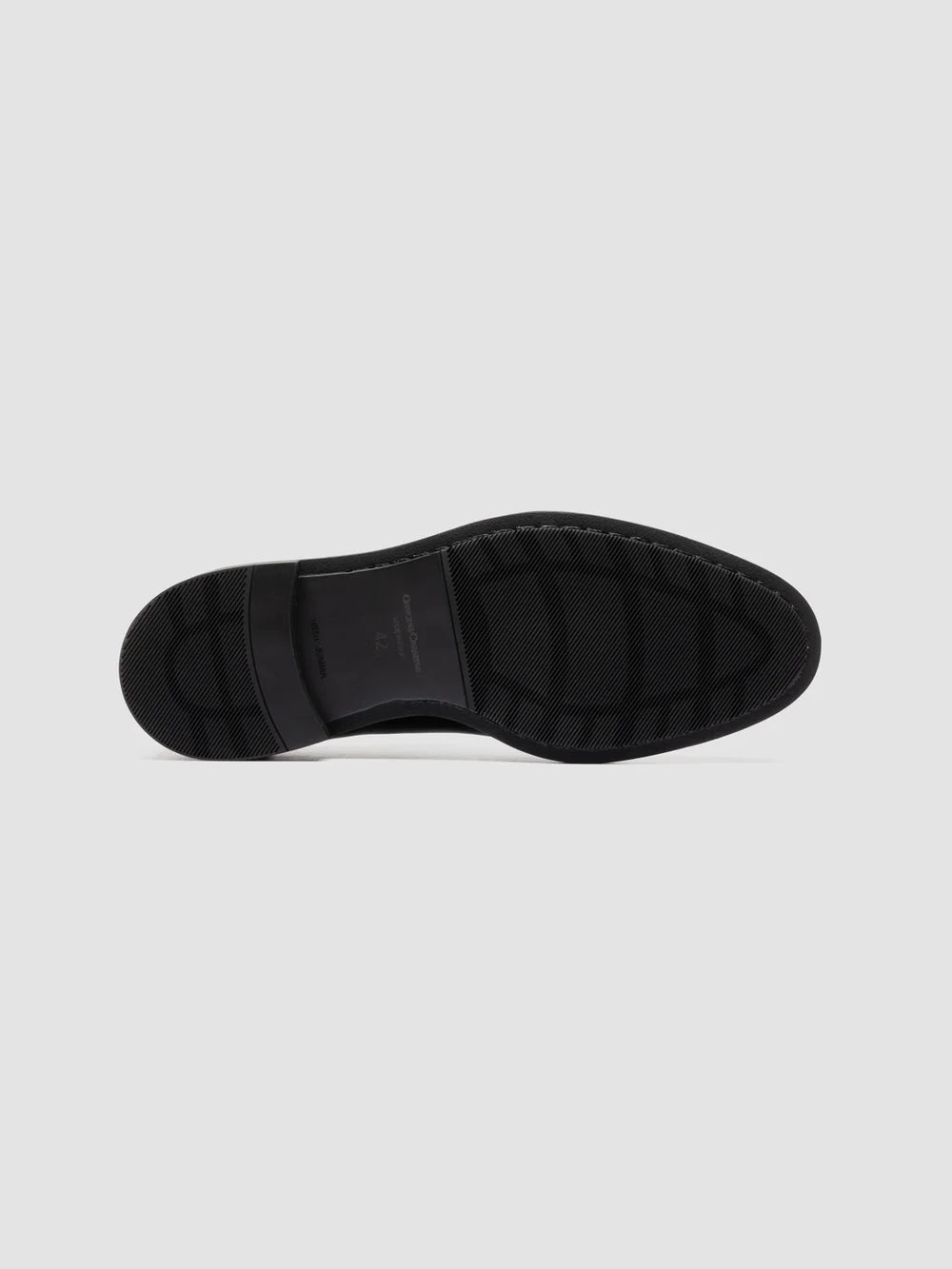 SILENT 001 - Black Leather Derby Shoes - image 5,side view
