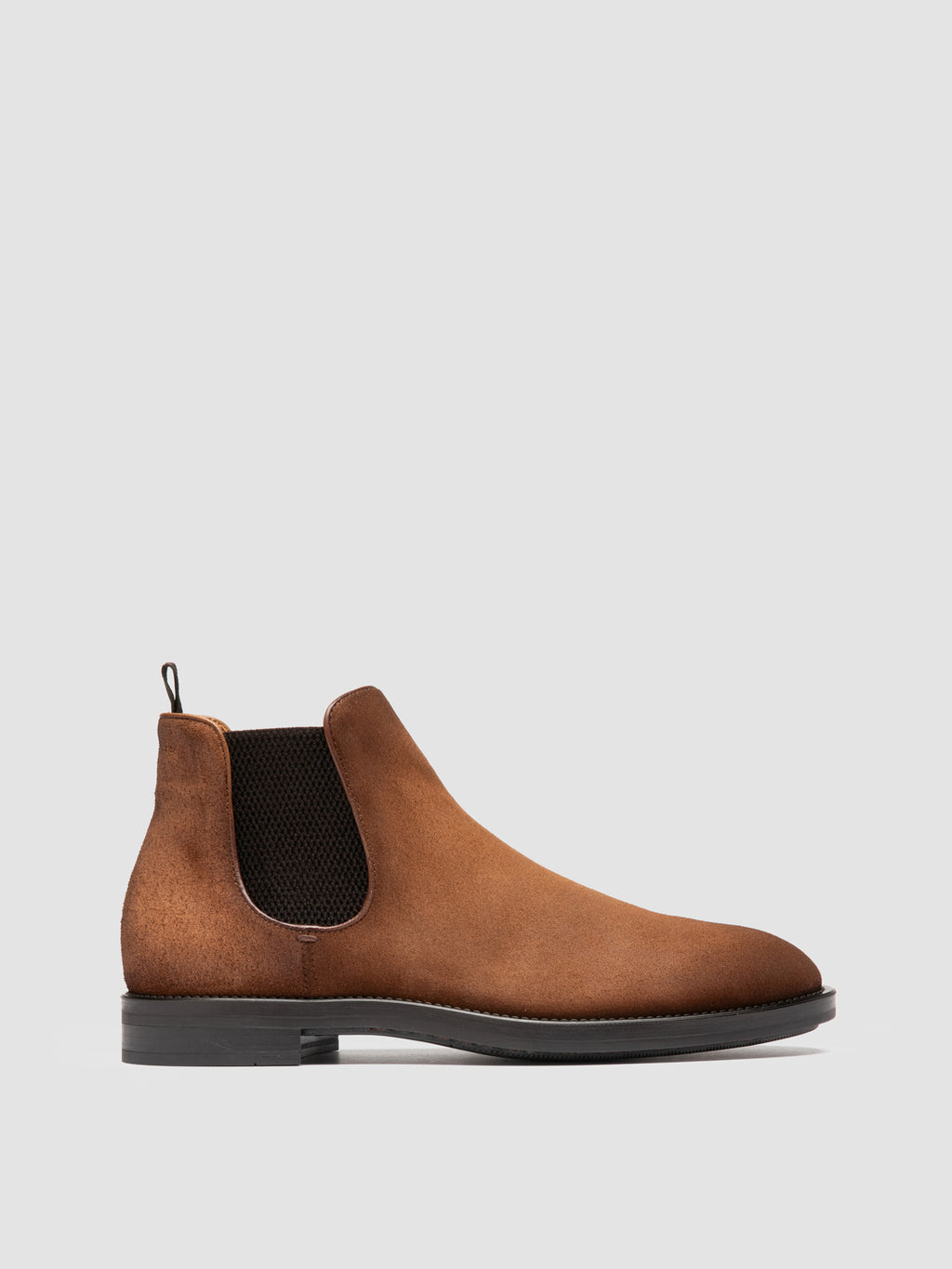 SILENT 003 - Braune Chelsea-Stiefel aus Wildleder - image 1,side view