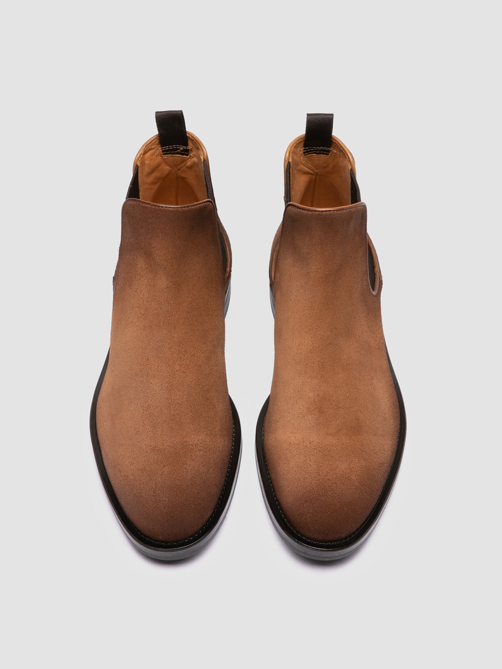 SILENT 003 - Braune Chelsea-Stiefel aus Wildleder - image 2,side view