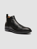 SILENT 003 - Schwarze Chelsea-Stiefel aus Leder - thumb image 3,side view