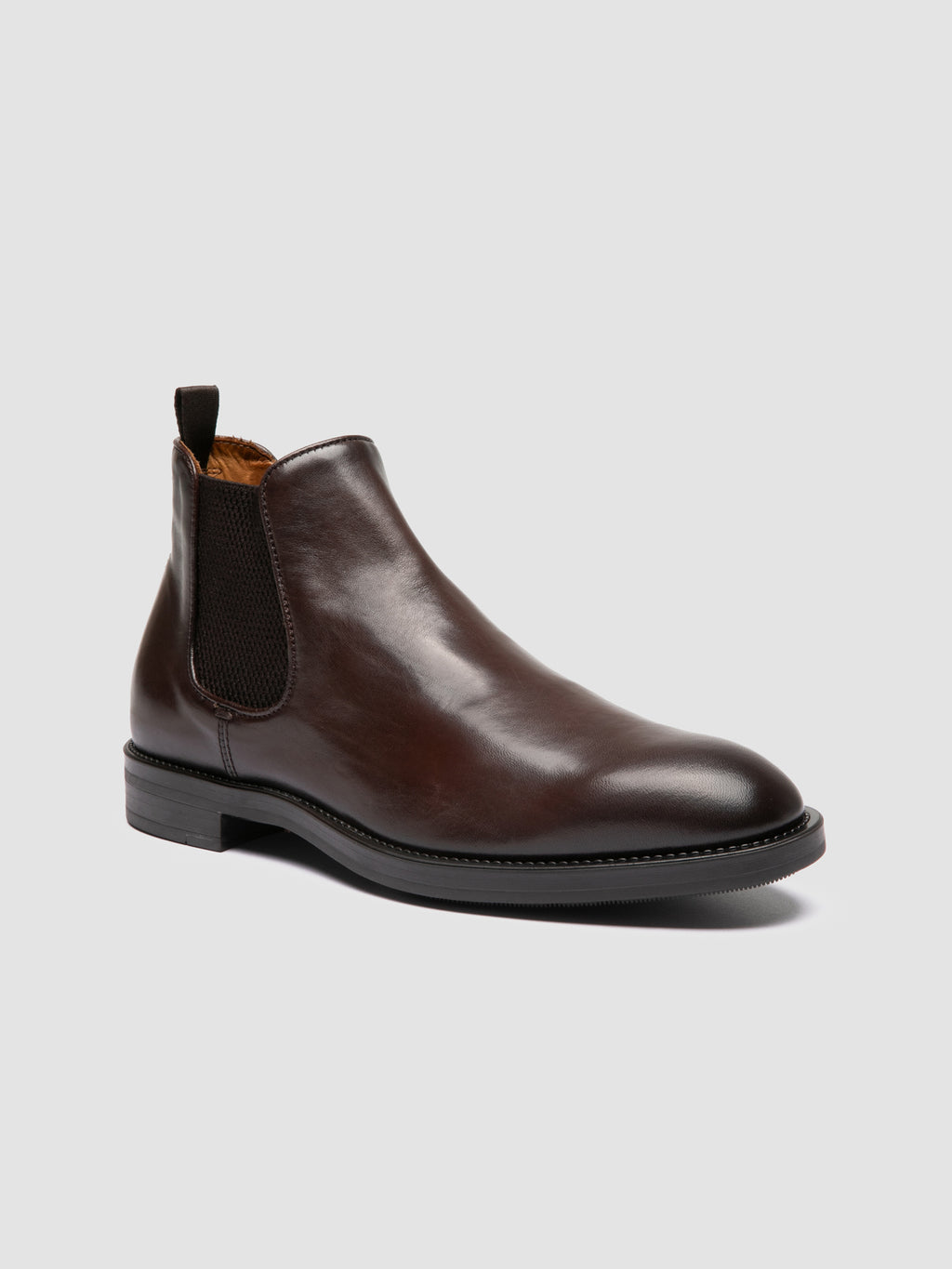 SILENT 003 - Brown Leather Chelsea Boots - image 3,side view