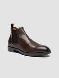 SILENT 003 - Brown Leather Chelsea Boots - thumb image 3,side view