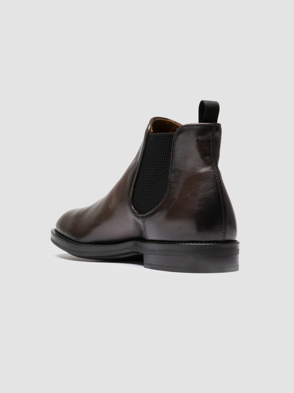 SILENT 003 - Graue Chelsea-Stiefel aus Leder - image 4,side view