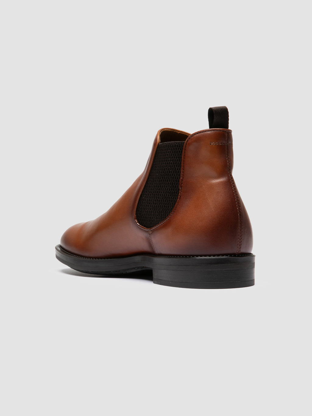 SILENT 003 - Braune Chelsea-Stiefel aus Leder - image 4,side view