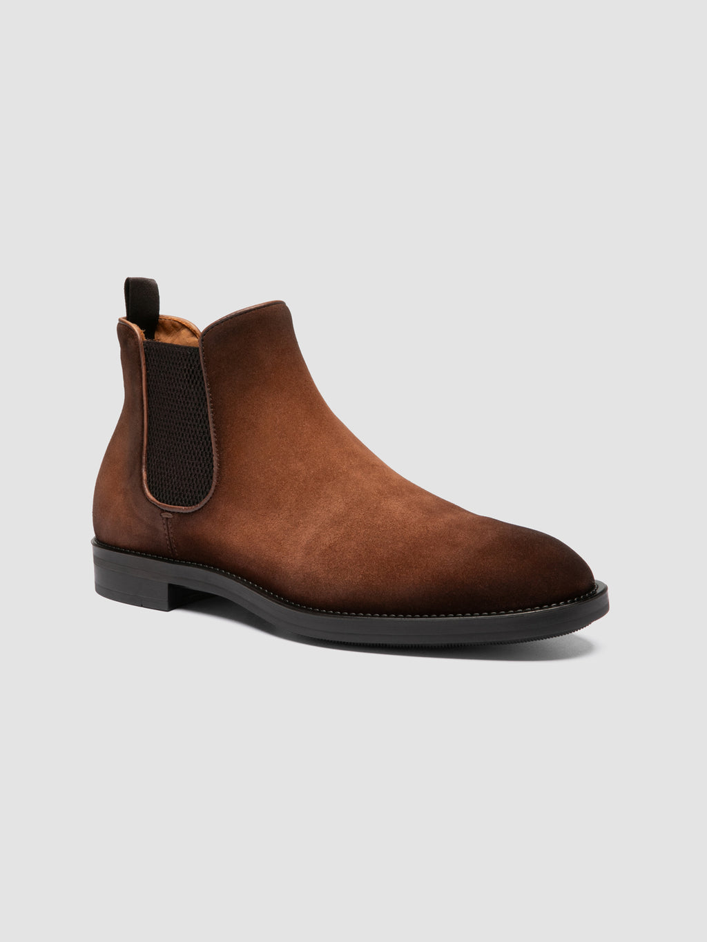 SILENT 003 - Braune Chelsea-Stiefel aus Wildleder - image 3,side view