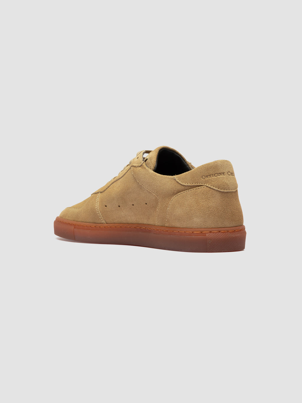 SISSO 001 - Braune Low-Top-Sneakers aus Wildleder - image 4,side view