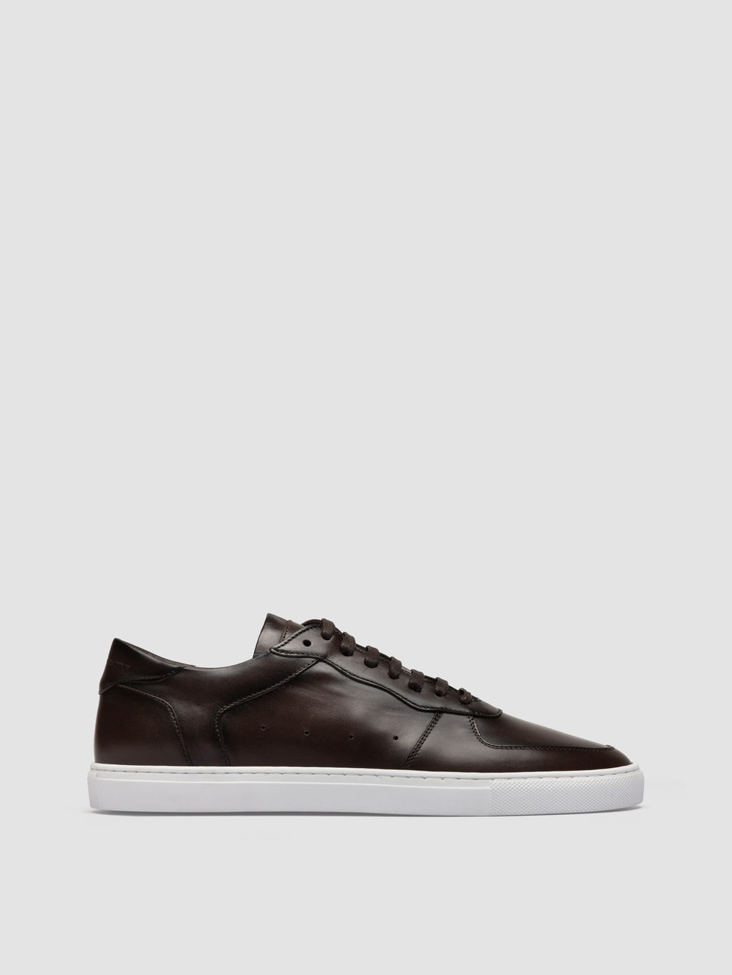 SISSO 001 - Braune Low-Top-Sneakers aus Leder - image 1,side view
