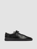 SISSO 001 - Black Leather Low-Top Sneakers - thumb image 1,side view