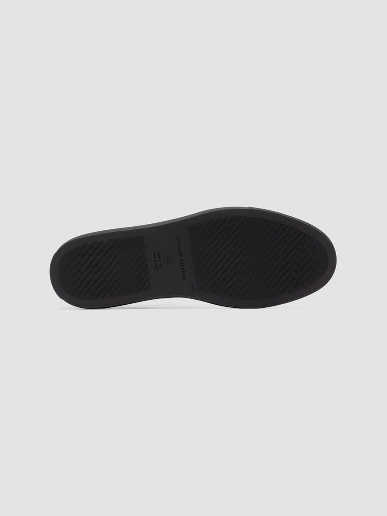 SISSO 001 - Black Leather Low-Top Sneakers