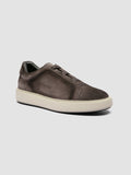 SLOUCH 001 - Grey Suede Sneakers - thumb image 3,side view