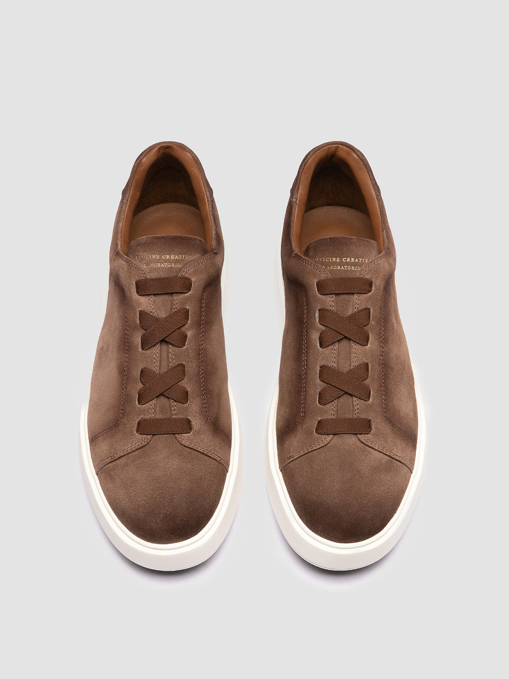 SLOUCH 001 - Brown Suede Sneakers - image 2,side view