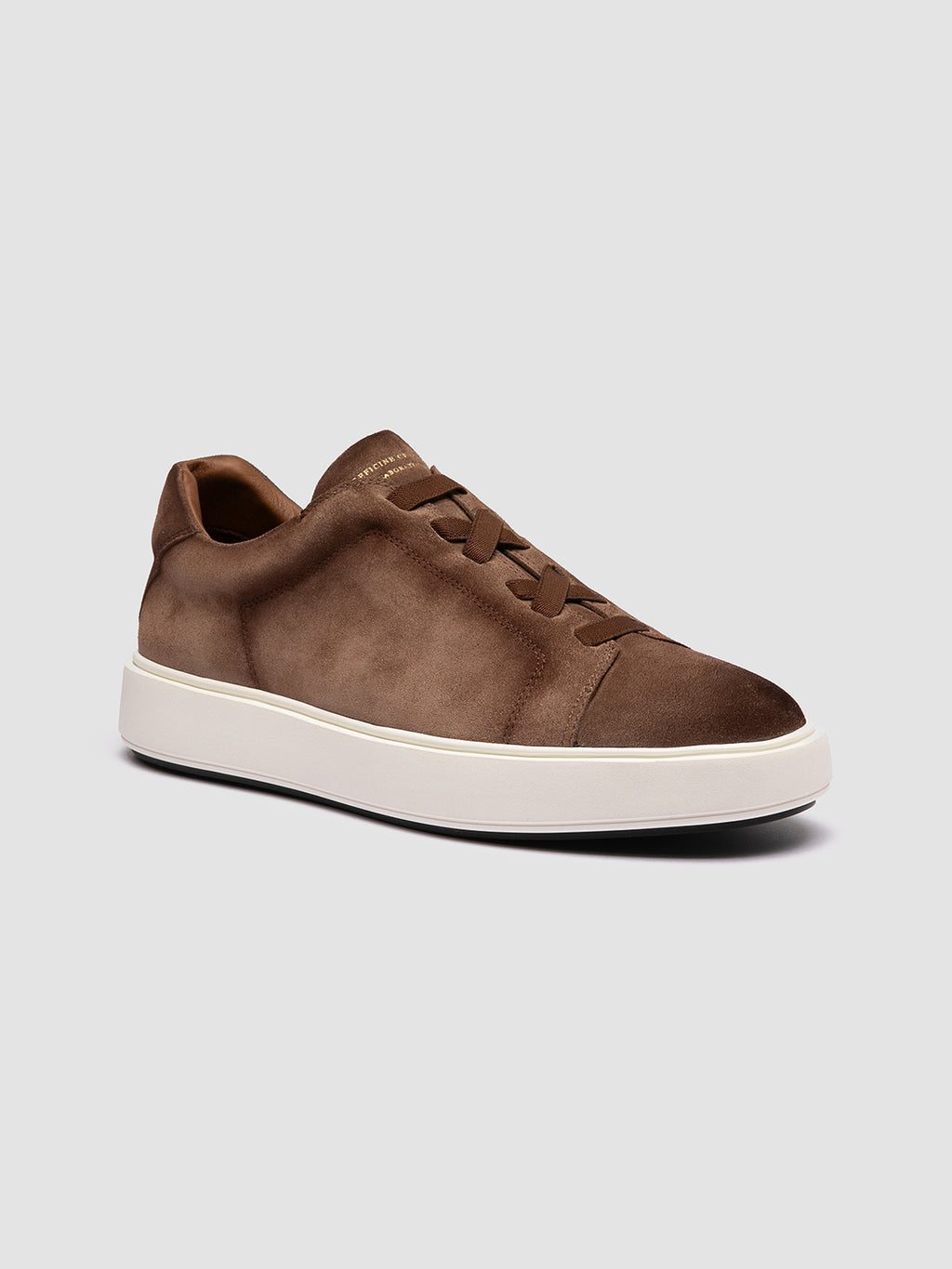 SLOUCH 001 - Brown Suede Sneakers - image 3,side view