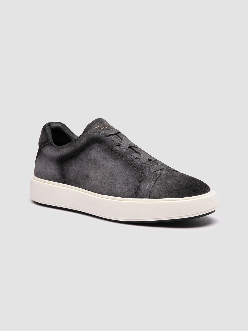 SLOUCH 001 - Blue Suede Sneakers - image 3,side view