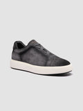 SLOUCH 001 - Blue Suede Sneakers - thumb image 3,side view
