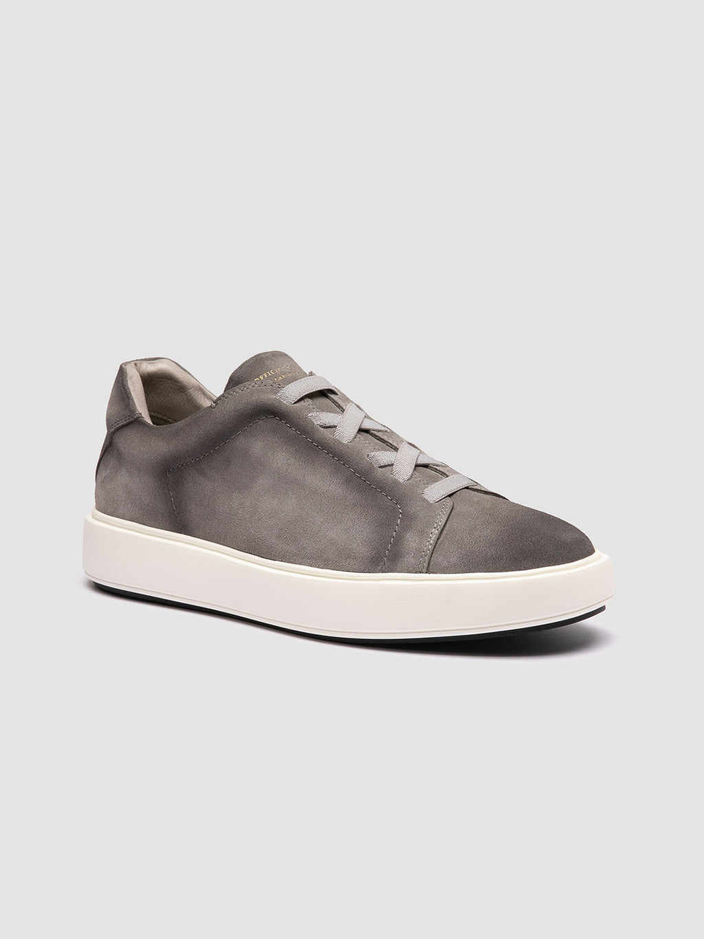 SLOUCH 001 - Grey Suede Sneakers - image 3,side view