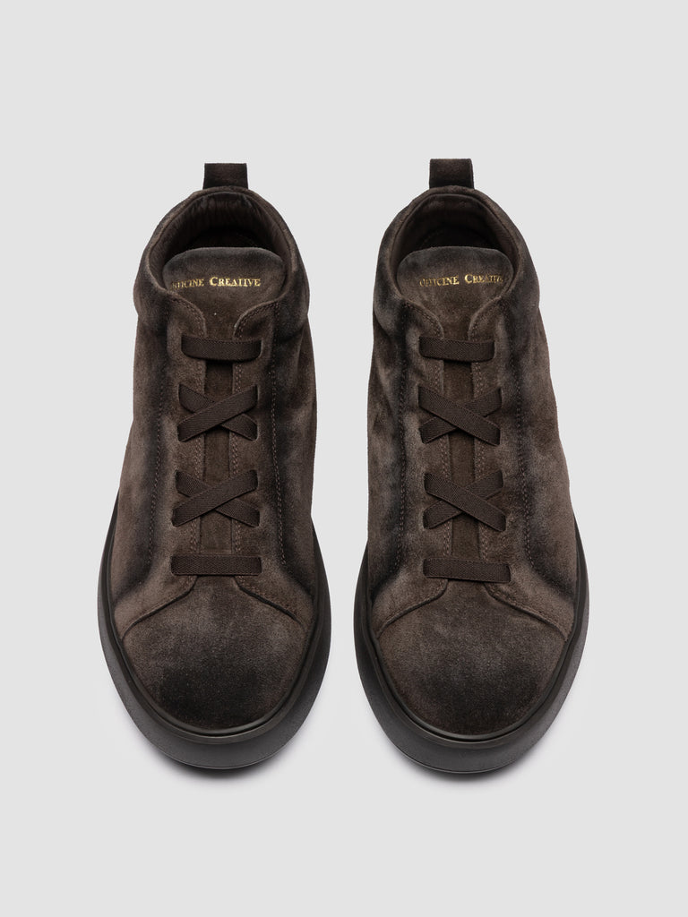 SLOUCH 005 - Brown Suede High Top Sneakers