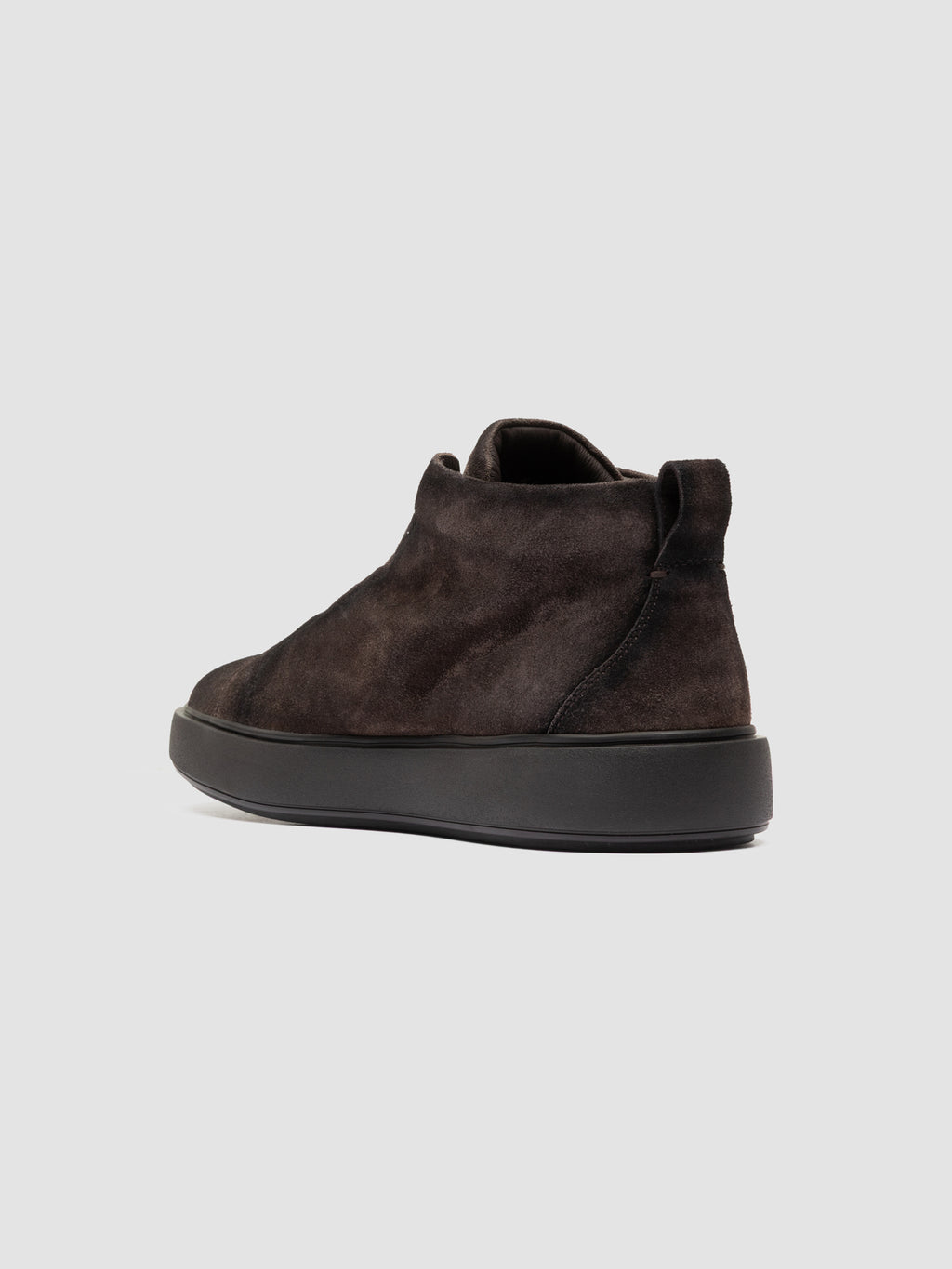 SLOUCH 005 - Brown Suede High Top Sneakers - image 4,side view