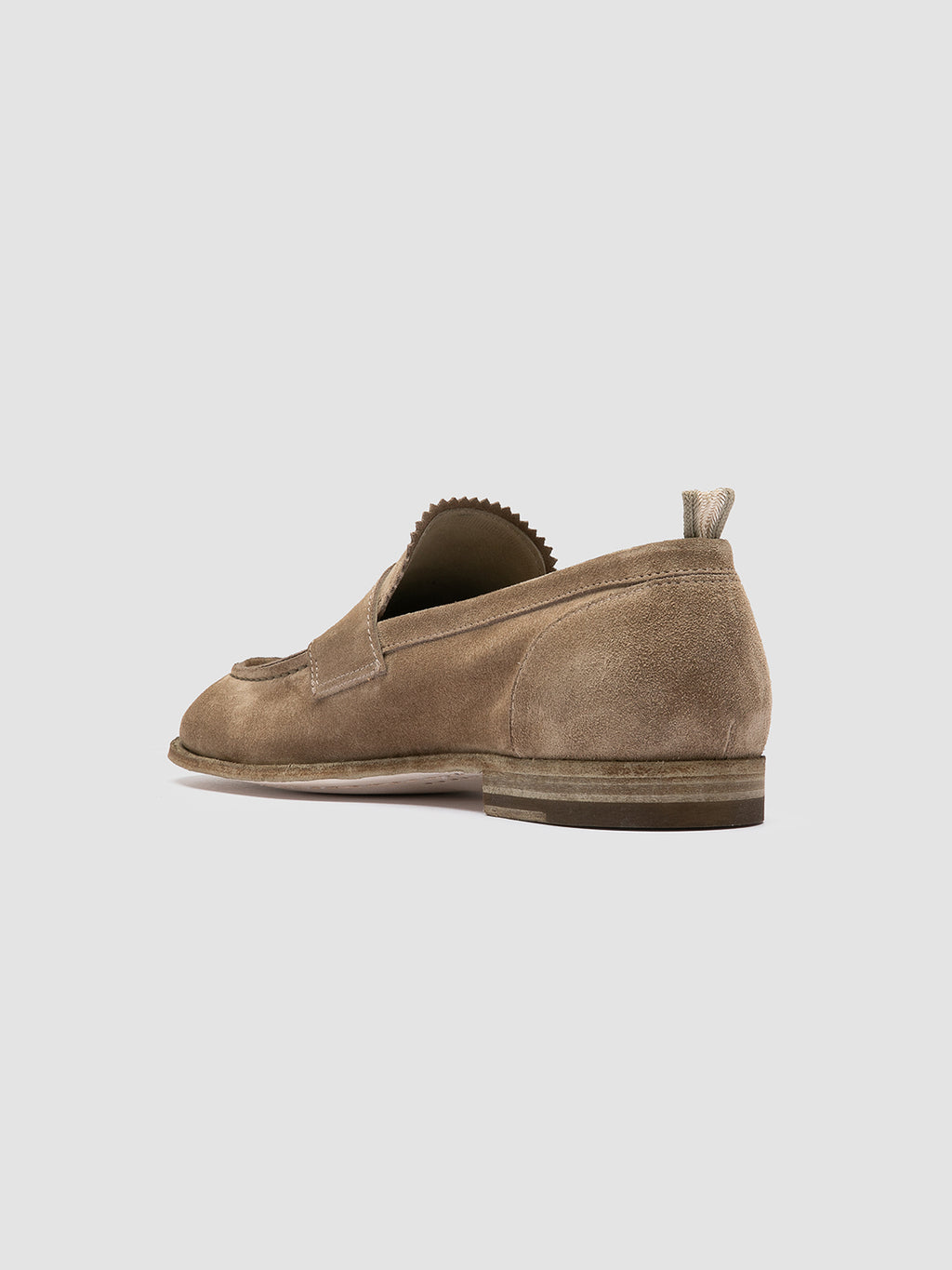 SOLITUDE 001 - Taupefarbene Slipper aus Wildleder - image 4,side view