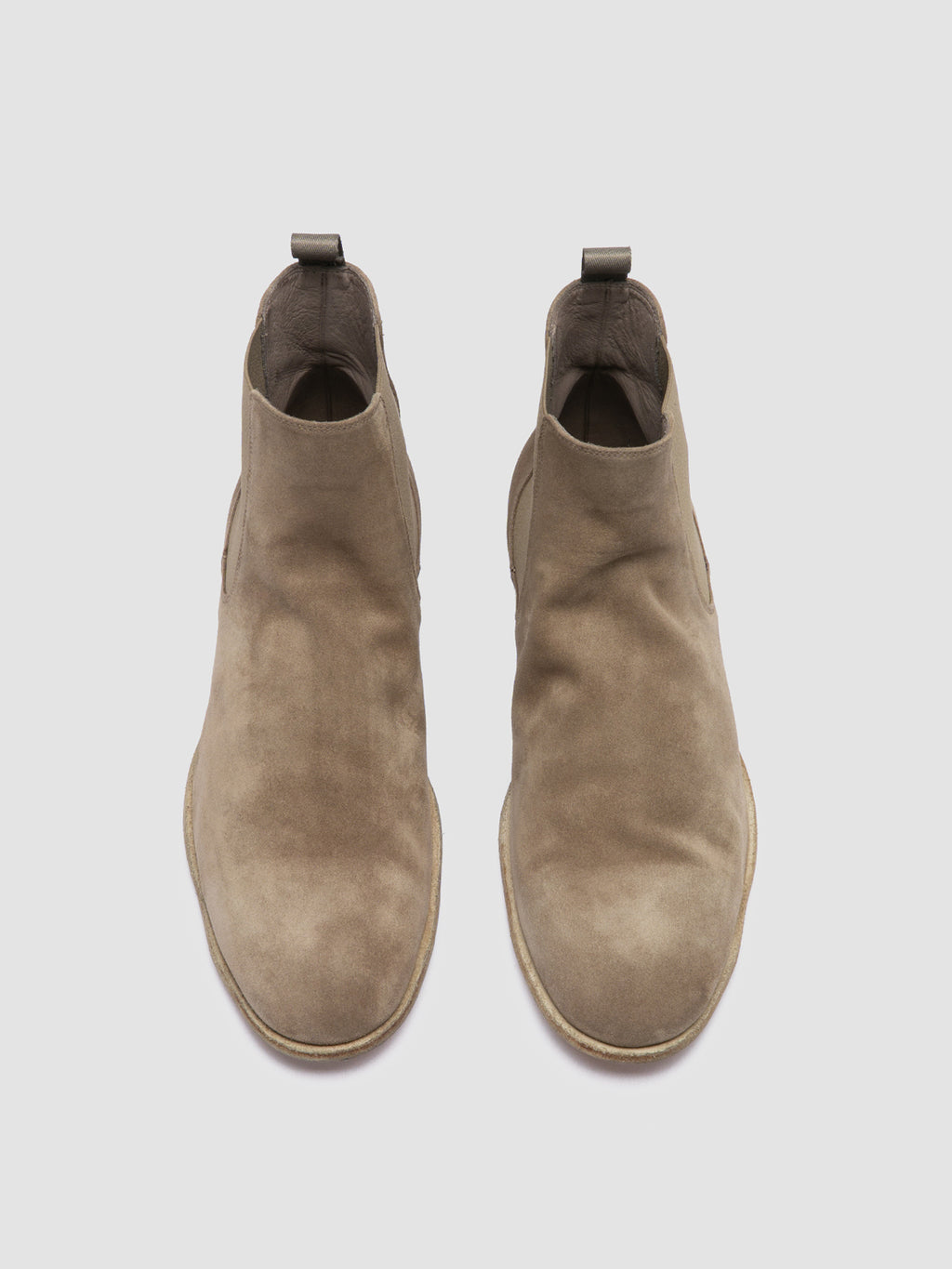 SOLITUDE 004 - Taupe Suede Chelsea Boots - image 2,side view