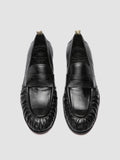 SOLITUDE 015 - Black Leather Penny Loafers - thumb image 2,side view