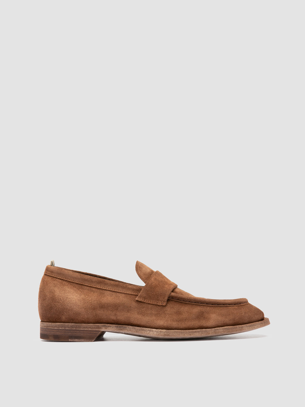 SOUND 001 - Pennyloafer aus braunem Wildleder - image 1,side view