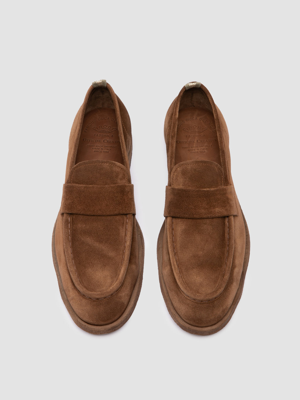 SOUND 001 - Pennyloafer aus braunem Wildleder - image 2,side view
