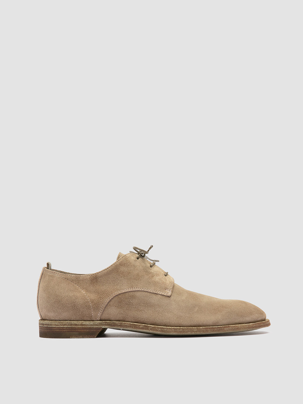 SOUND 002 - Taupe Suede Derby Shoes - image 1,side view