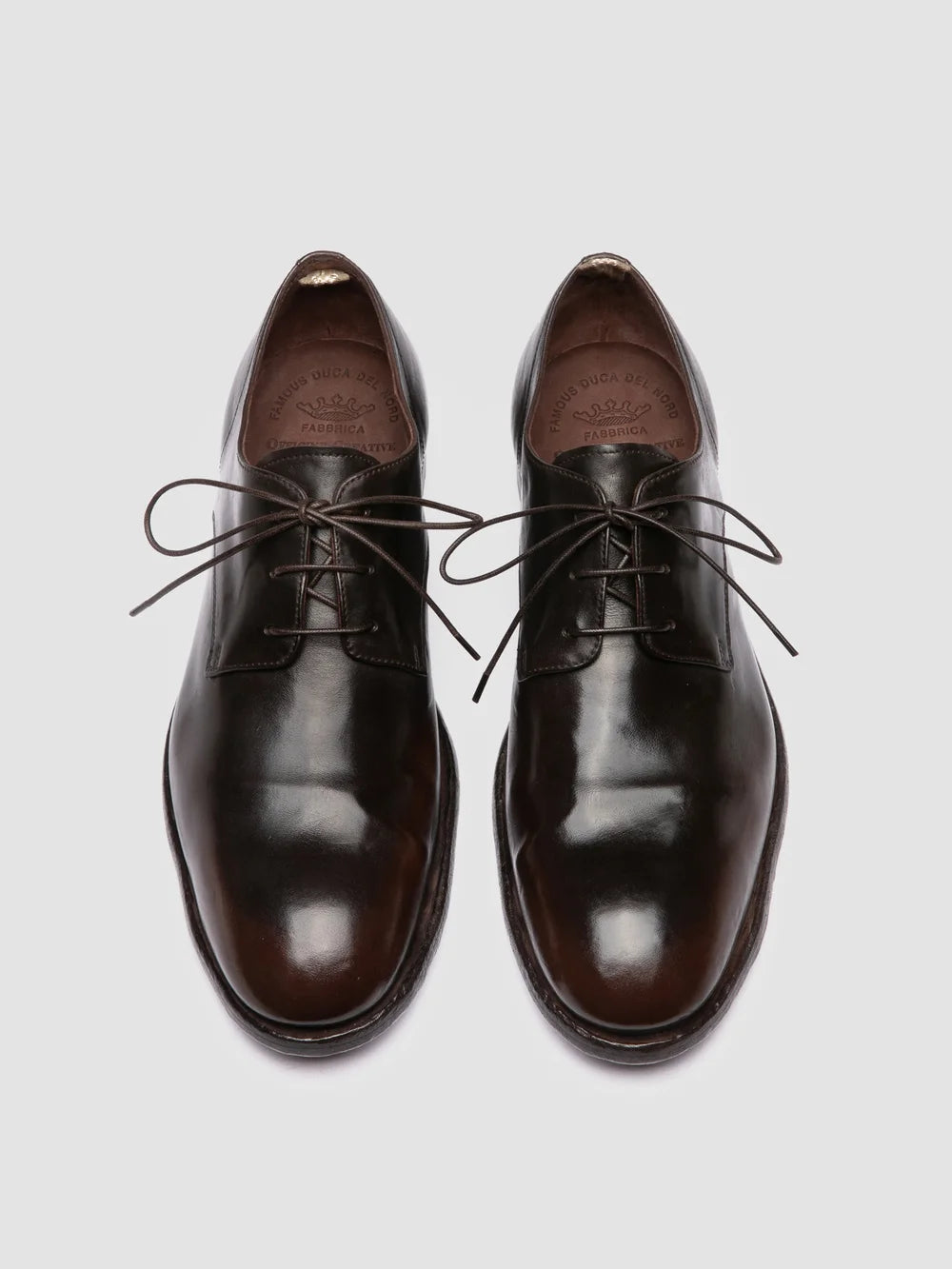 SOUND 002 - Brown Leather Derby Shoes - image 2,side view