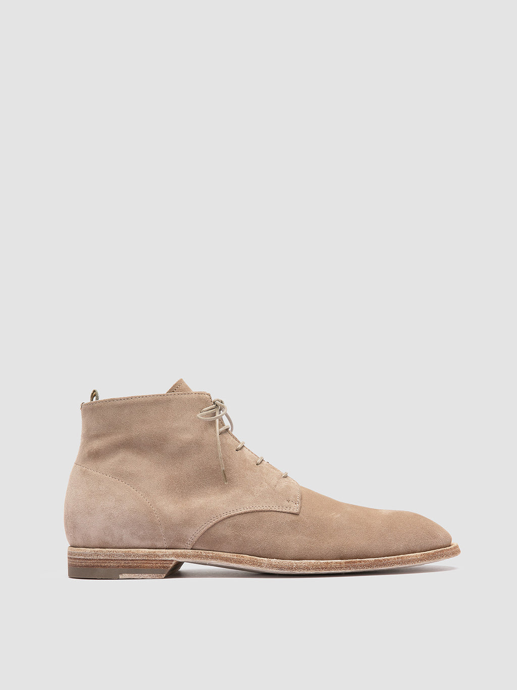 SOUND 003 - Beige Suede Lace-up Boots - image 1,side view