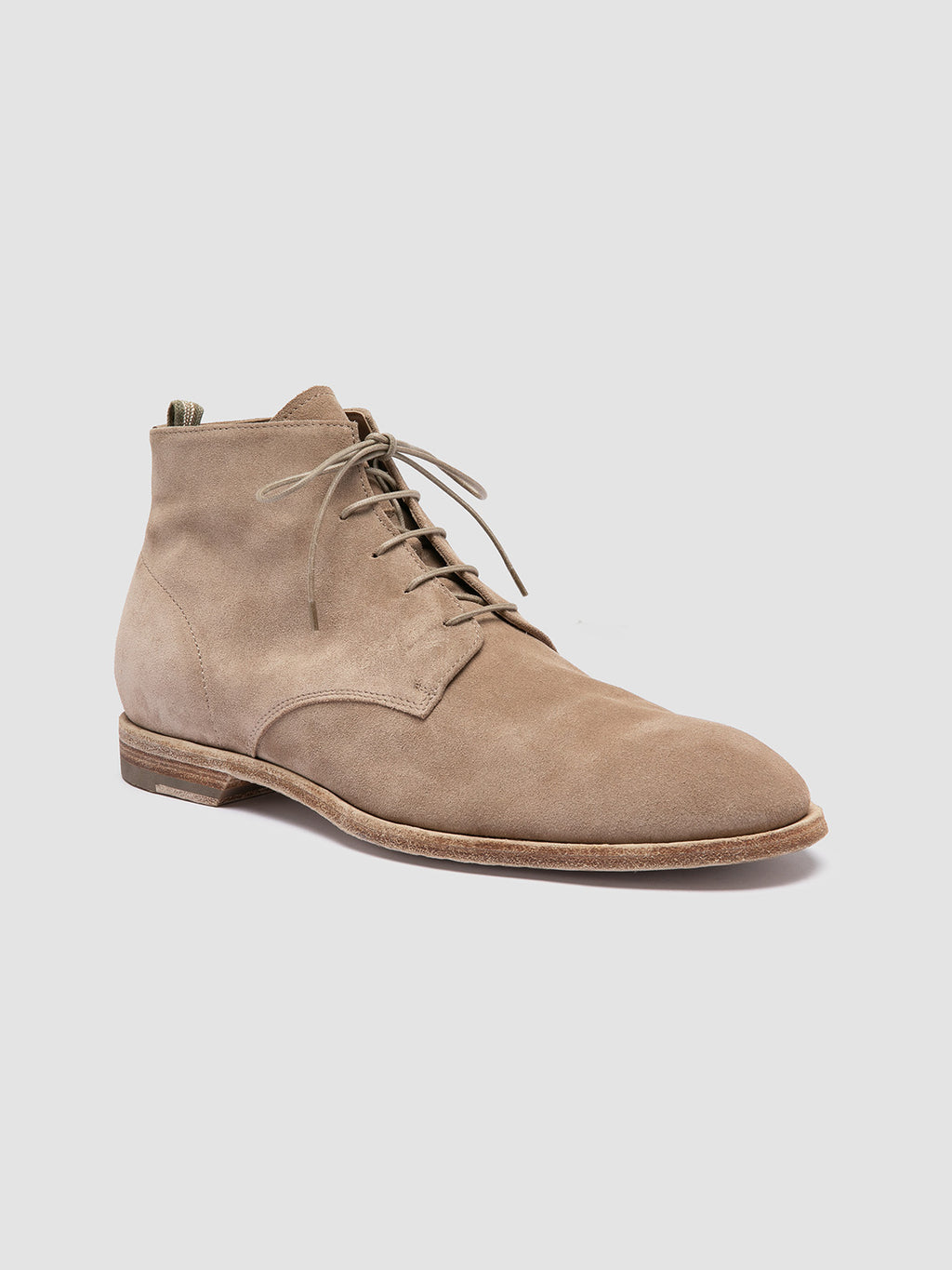 SOUND 003 - Beige Suede Lace-up Boots - image 3,side view