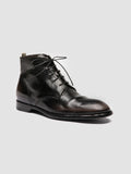 SOUND 003 - Grey Leather Lace-up Boots - thumb image 3,side view
