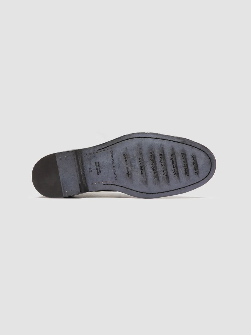 SOUND 003 - Grey Leather Lace-up Boots - image 5,side view