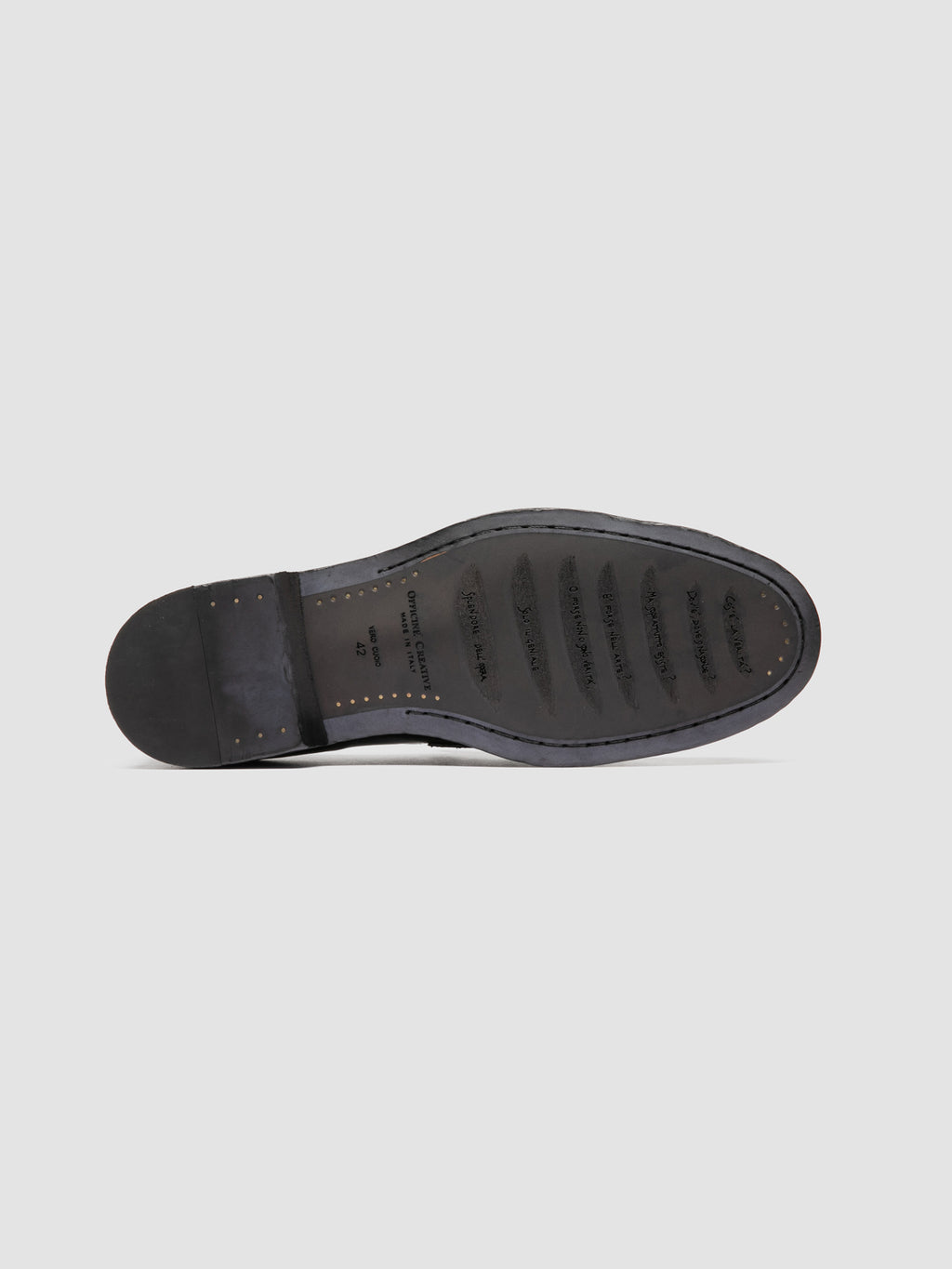 SOUND 010_W - Brown Leather Penny Loafers - image 5,side view