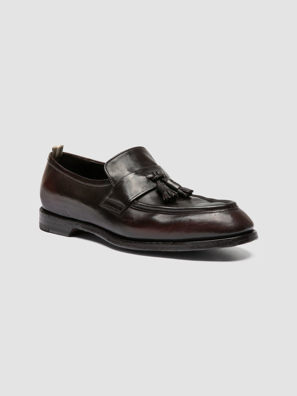 SOUND 011_W  - Brown Leather Tassel Loafers - image 3,side view
