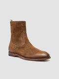 SOUND 015_W - Brown Suede Zip Boots - thumb image 3,side view