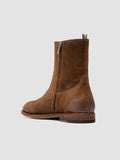 SOUND 015_W - Brown Suede Zip Boots - thumb image 4,side view