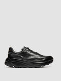 SPHYKE 001 - Schwarze Low-Top-Sneaker aus Leder - thumb image 1,side view