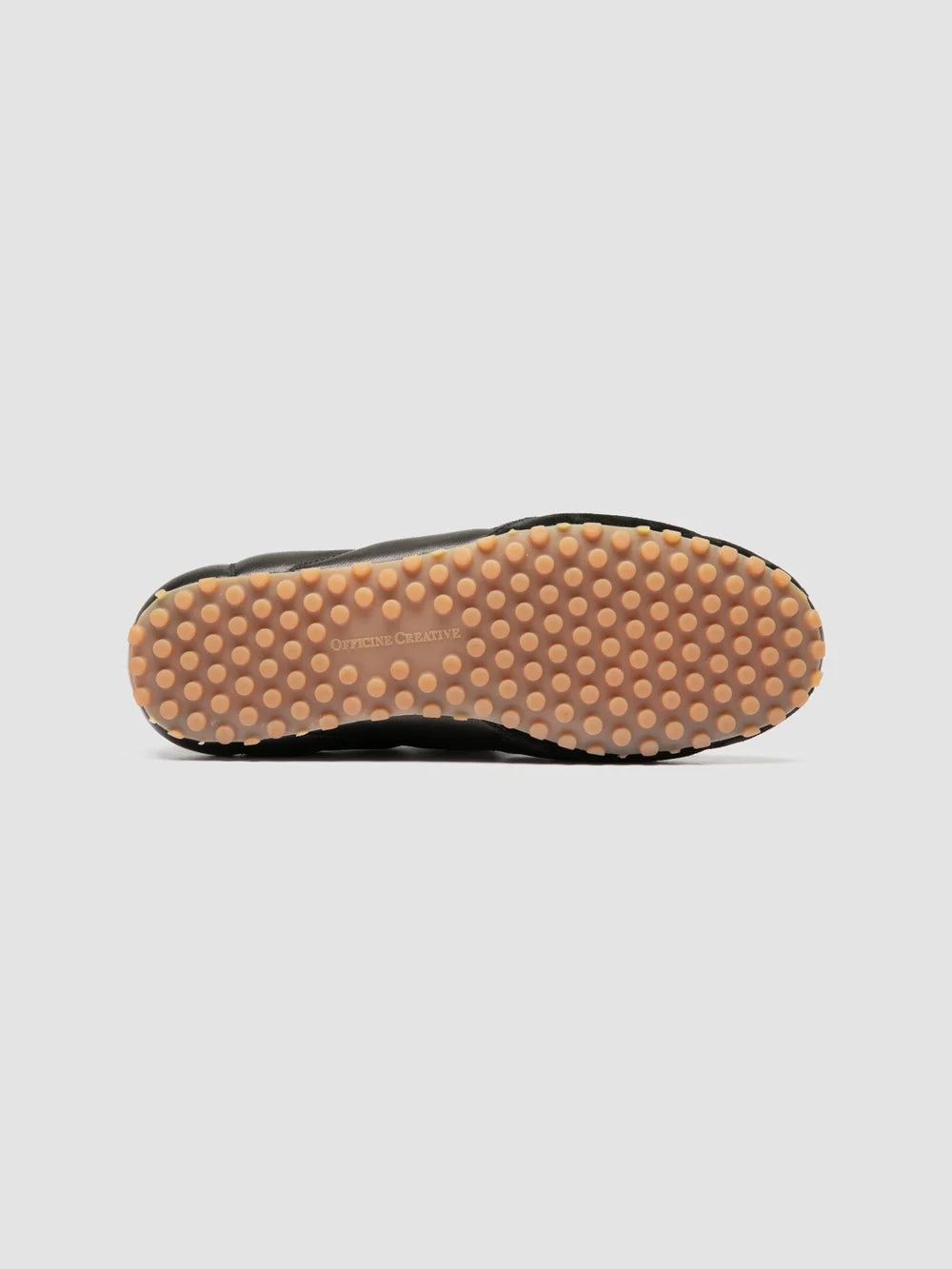 STRIKER 001 - Black Leather and Suede Low-Top Sneakers - image 5,side view