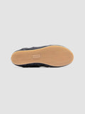 SUBSIDE 001 - Low-Top-Sneaker aus blauem Leder und Wildleder - thumb image 5,side view