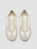 SUBSIDE 001 - Low-Top-Sneaker aus weißem Leder und Wildleder - thumb image 2,side view