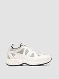 SUPURBIA 001 - White Leather Low Top Sneakers - thumb image 1,side view