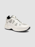 SUPURBIA 001 - White Leather Low Top Sneakers - thumb image 3,side view