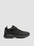SUPURBIA 001 - Black Leather and Suede Low Top Sneakers - thumb image 1,side view